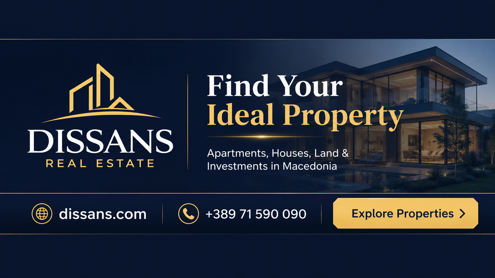 DISSANS Real Estate - пронајдете го вистинскиот имот